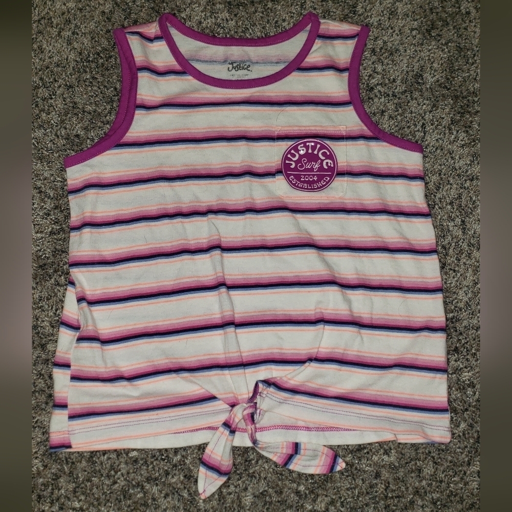 Justice | Classic Striped Tank Top